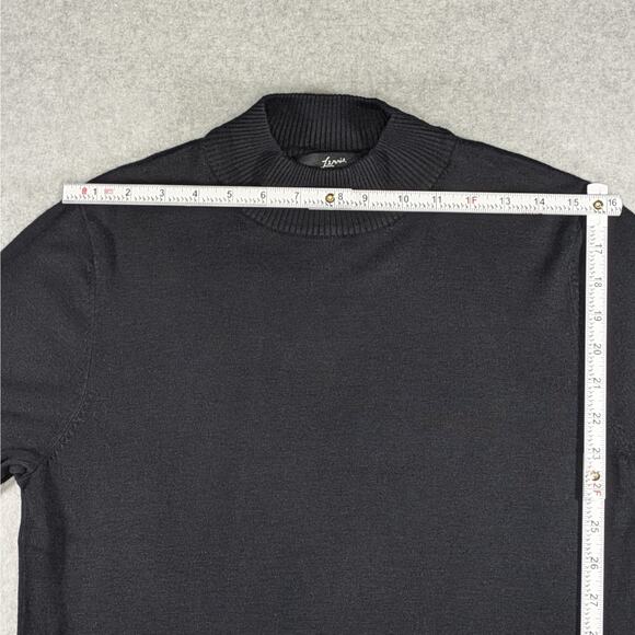 Lennie for Nina Leonard Black Knit Midi Dress L Short Sleeve Pullover Women’s - Picture 10 of 15